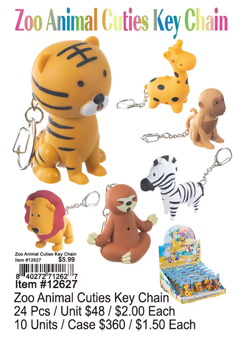 Zoo Animal Cuties Keychain